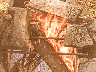 Image showing Retro looking Barbecue picture