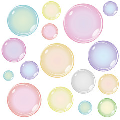 Image showing Colored Soap Bubbles