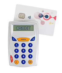 Image showing Card reader for reading a bank card