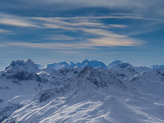 Image showing Parsenn mountains around Davos