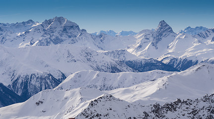 Image showing Parsenn mountains around Davos