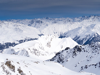 Image showing Parsenn mountains around Davos