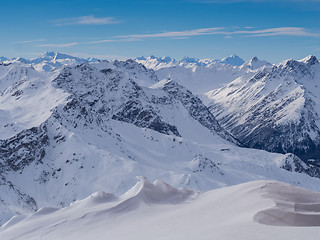 Image showing Parsenn mountains around Davos