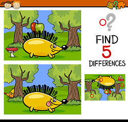 Image showing differences task for children