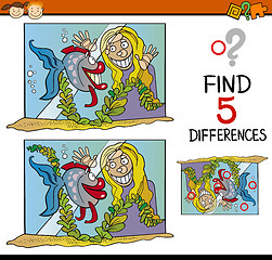 Image showing educational task of differences