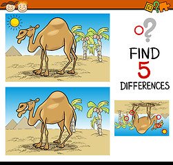 Image showing find differences educational task