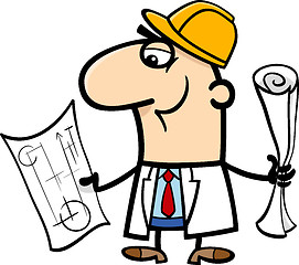 Image showing engineer cartoon illustration