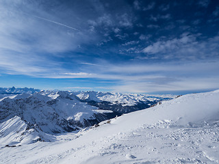 Image showing Parsenn mountains around Davos