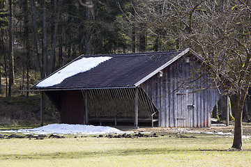 Image showing Hay rack for wildlife animals