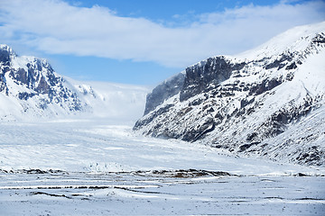 Image showing Winter panorama of Iceland