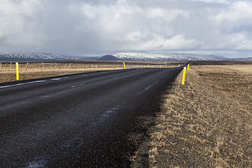 Image showing Ring road in Iceland, springtime