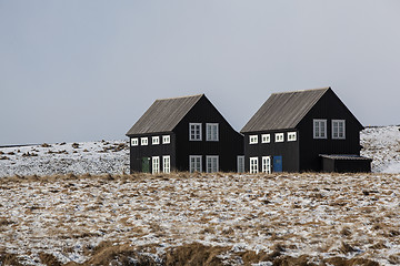 Image showing Typical houses in Iceland