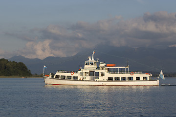 Image showing Steamship at Bavarian lake Chiemsee, Germany