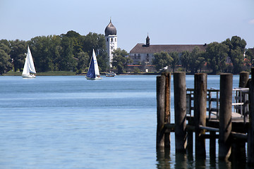 Image showing Isle of Frauenchiemsee in Bavaria, Germany