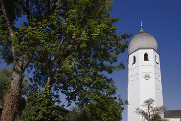 Image showing Dome of Benedictine monastery Frauenchiemsee in Bavaria, Germany