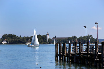 Image showing Isle of Frauenchiemsee in Bavaria, Germany