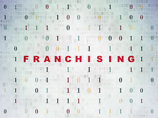 Image showing Finance concept: Franchising on Digital Paper background