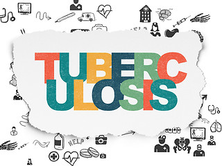 Image showing Health concept: Tuberculosis on Torn Paper background