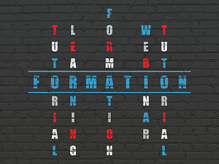 Image showing Studying concept: Formation in Crossword Puzzle