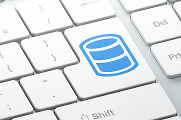 Image showing Programming concept: Database on computer keyboard background