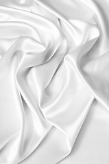 Image showing white silk background