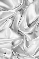 Image showing white silk background