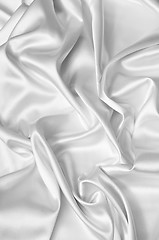 Image showing white silk background