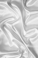 Image showing white silk background