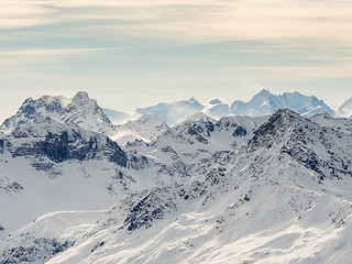 Image showing Parsenn mountains around Davos