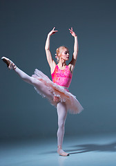 Image showing Portrait of the ballerina in ballet pose