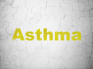 Image showing Health concept: Asthma on wall background