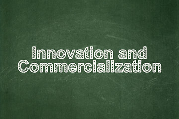 Image showing Science concept: Innovation And Commercialization on chalkboard background