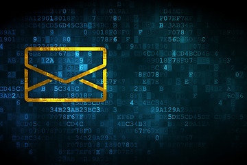 Image showing Finance concept: Email on digital background