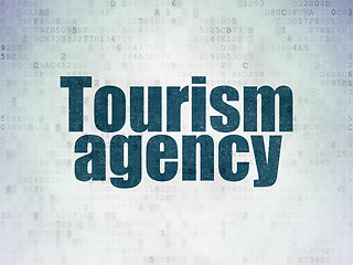 Image showing Tourism concept: Tourism Agency on Digital Paper background