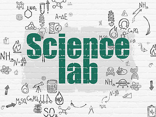 Image showing Science concept: Science Lab on wall background