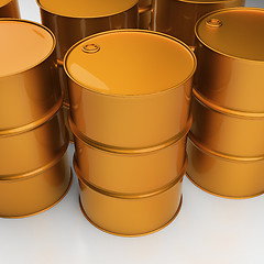 Image showing Industrial barrels