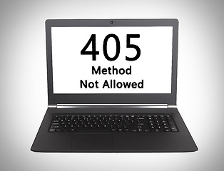 Image showing HTTP Status code - 405, Method Not Allowed