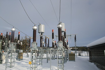 Image showing High voltage substation