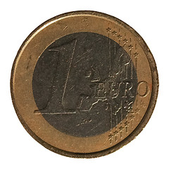 Image showing One Euro coin isolated