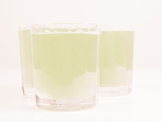 Image showing  Green apple juice vintage