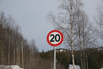 Image showing Speed limit 20km/h