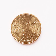 Image showing  10 cent coin vintage