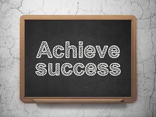 Image showing Finance concept: Achieve Success on chalkboard background