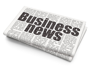 Image showing News concept: Business News on Newspaper background