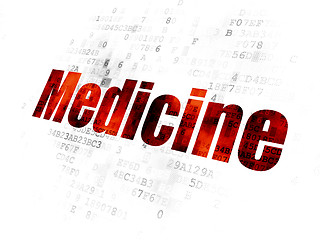 Image showing Healthcare concept: Medicine on Digital background