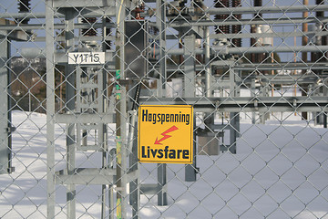 Image showing High voltage