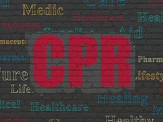 Image showing Health concept: CPR on wall background