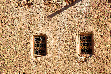 Image showing moroccan old wal  brick in antique city