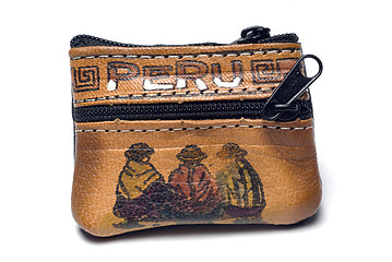 Image showing hand made change purse peru