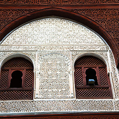 Image showing moroccan old wall and brick in antique city